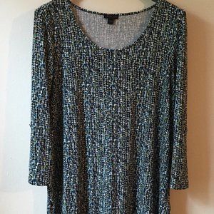 J. Jill Wearever Collection 3/4 Sleeve Tunic Size Small